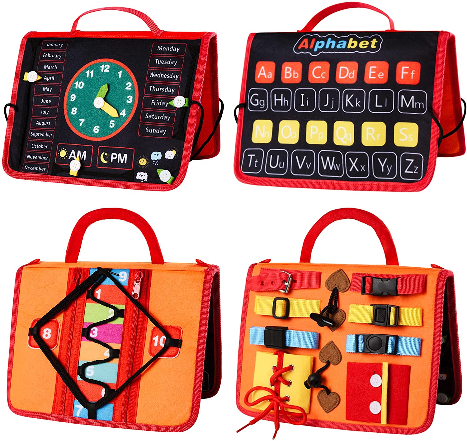 Montessori Activity Board für Kinder | Reise-Spielbrett