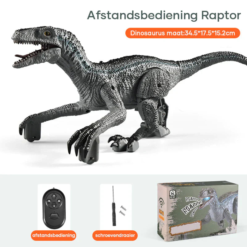 Ferngesteuerter Dinosaurier für Kinder | Realistischer Raptor für Dino-Fans