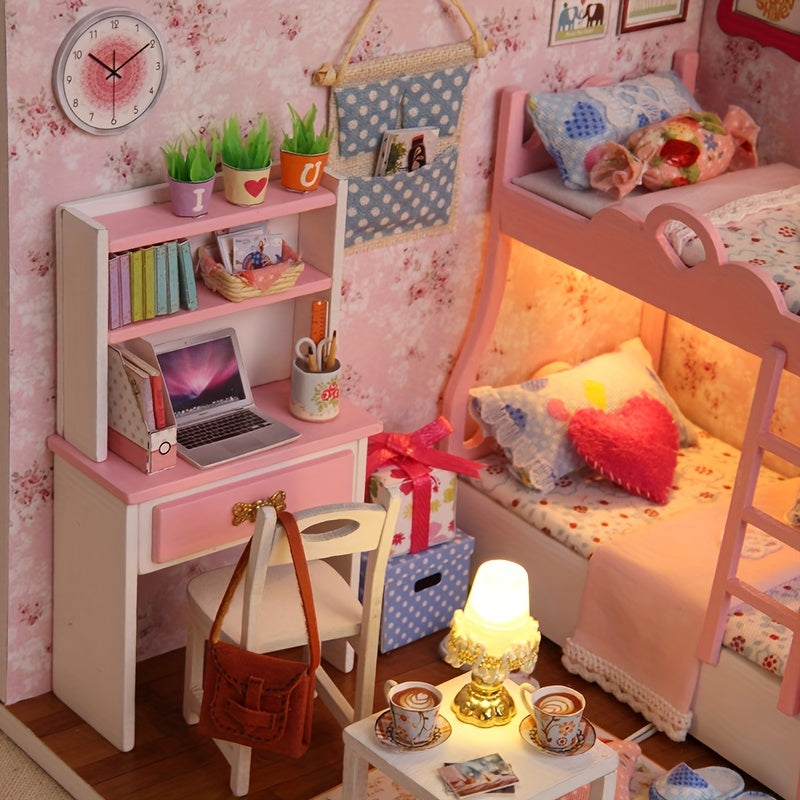 DIY Miniatur-Puppenhaus Bausatz mit LED | Modellbau