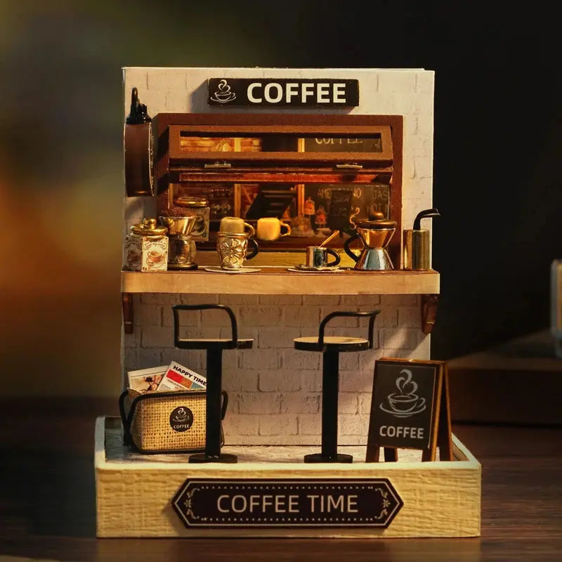 Coffee Counter DIY Miniature Kit MISS IRON