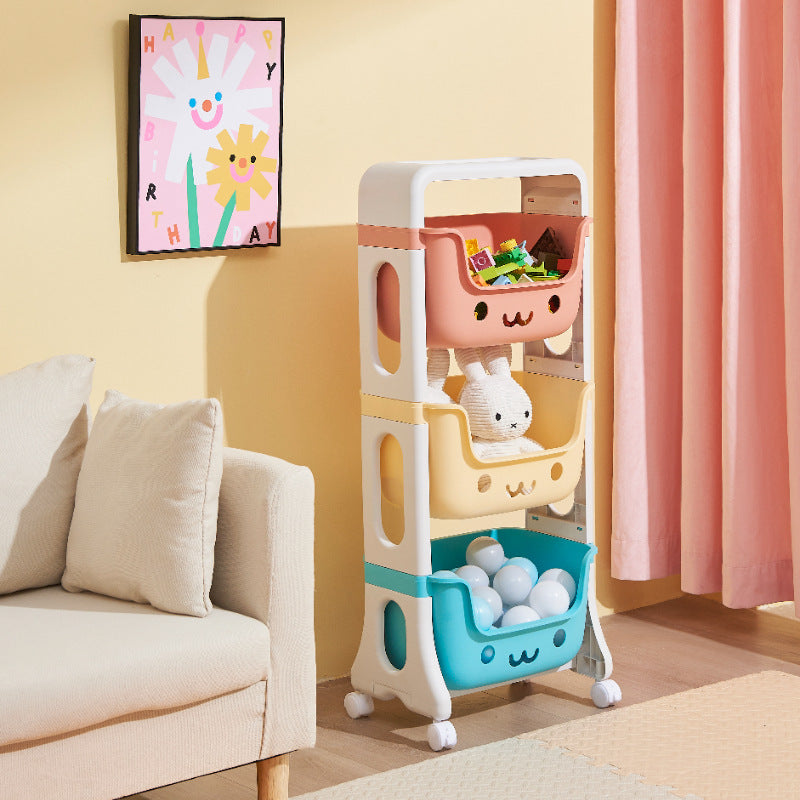Kinderregal Katze mit Rollen