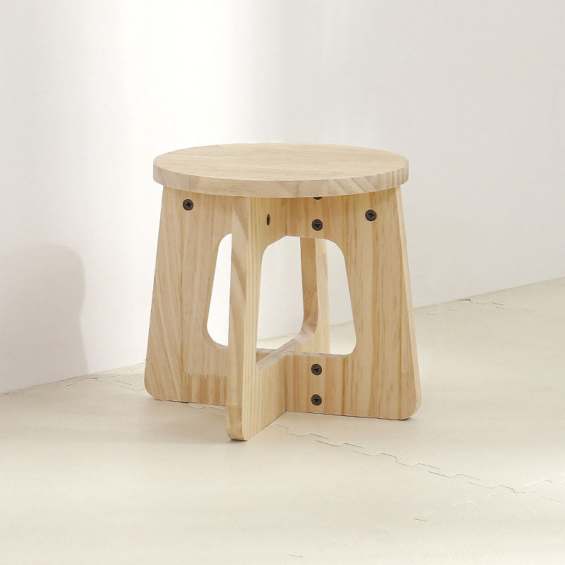 Kinder Schminktisch aus Kiefernholz mit Hocker