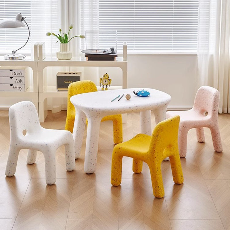 Ovaler Kindertisch und Stuhl einzeln wählbar