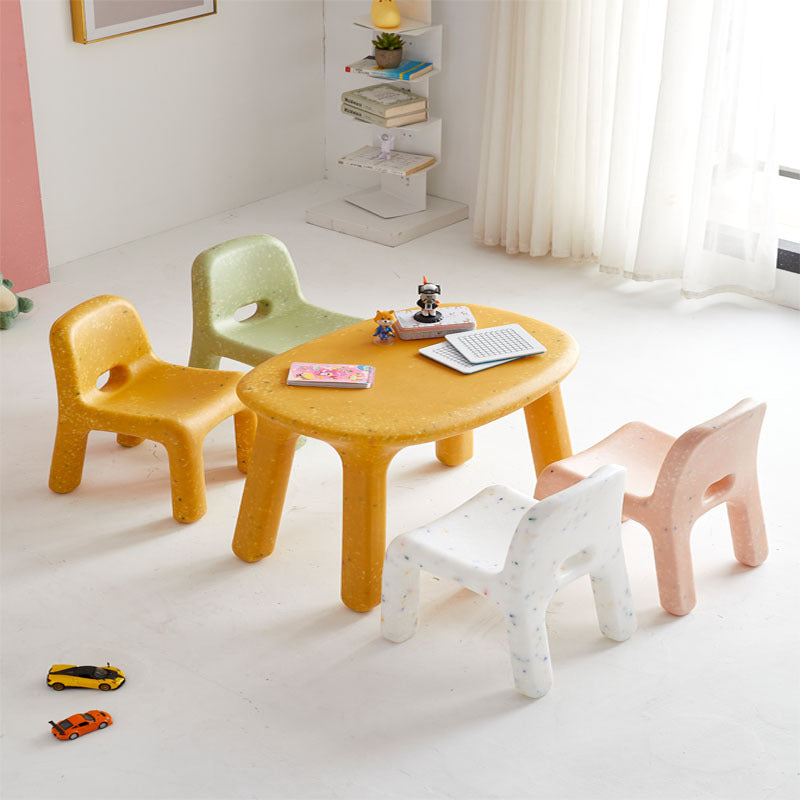 Ovaler Kindertisch und Stuhl einzeln wählbar