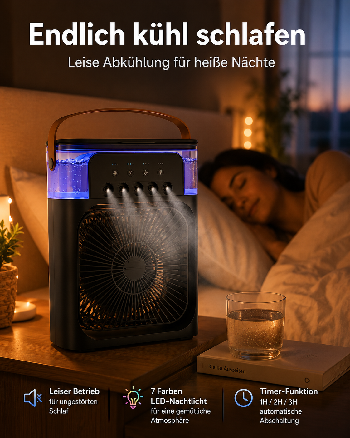 Cooly™ Mini Klimaanlage 3-in-1 — Klimaanlage, Ventilator & Luftbefeuchter