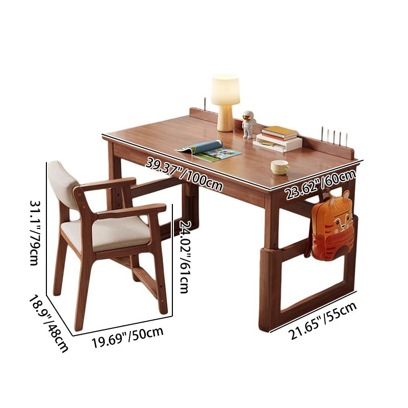 Kinderschreibtisch-Set aus Holz mit 2 Schubladen