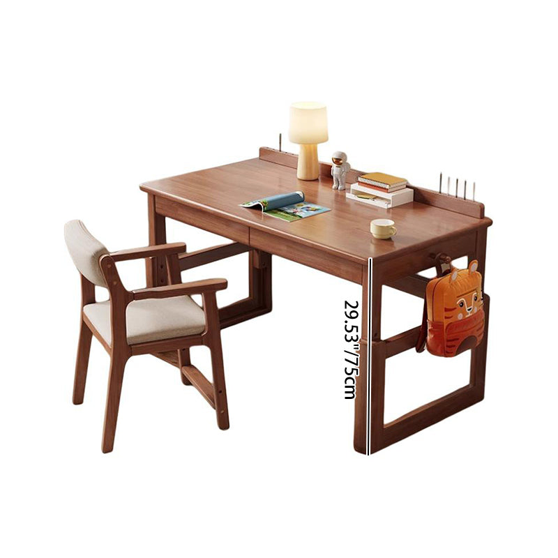 Kinderschreibtisch-Set aus Holz mit 2 Schubladen