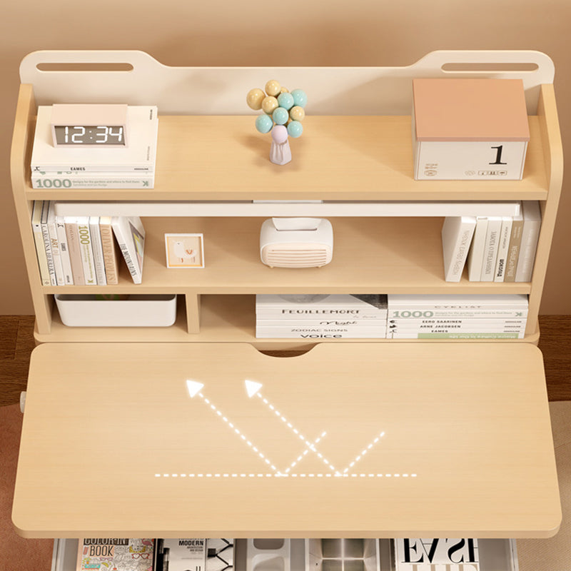 Kinderschreibtisch-Set mit Handkurbel und Regal