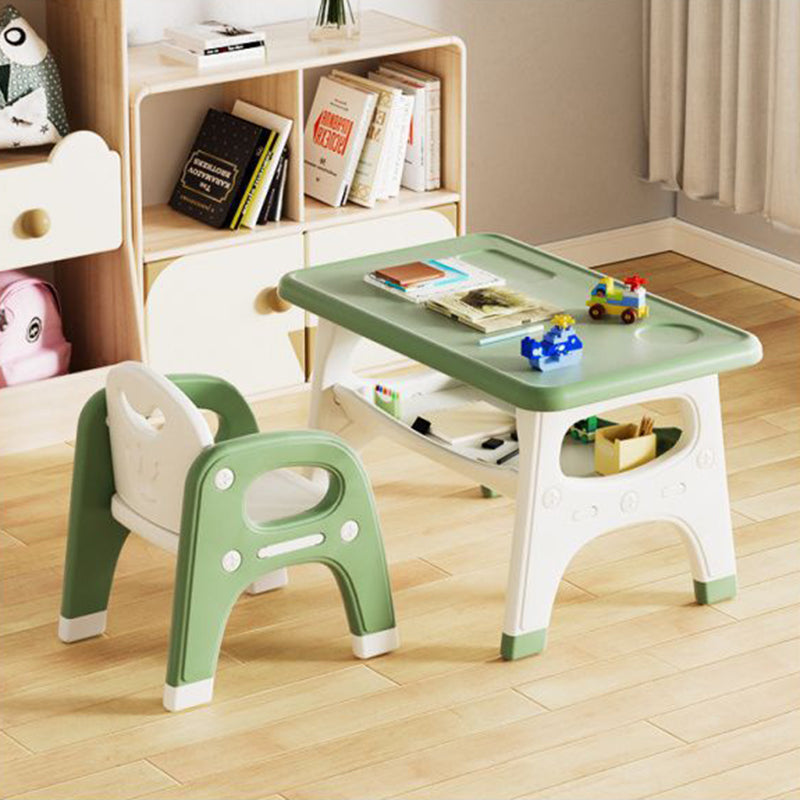Kindertisch mit Stuhl und Ablagefach