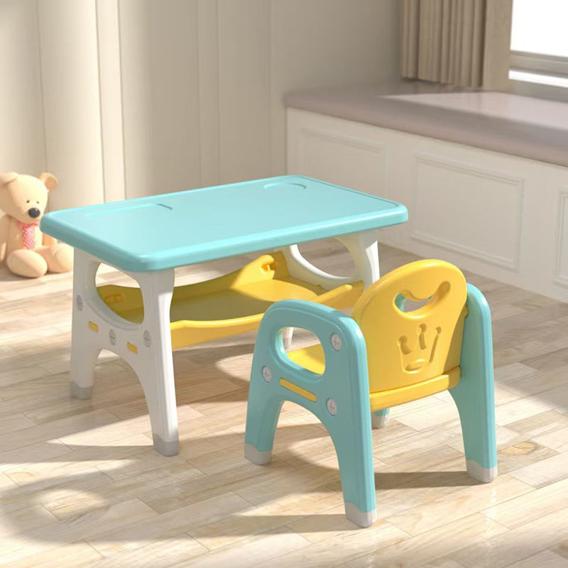 Kindertisch mit Stuhl und Ablagefach