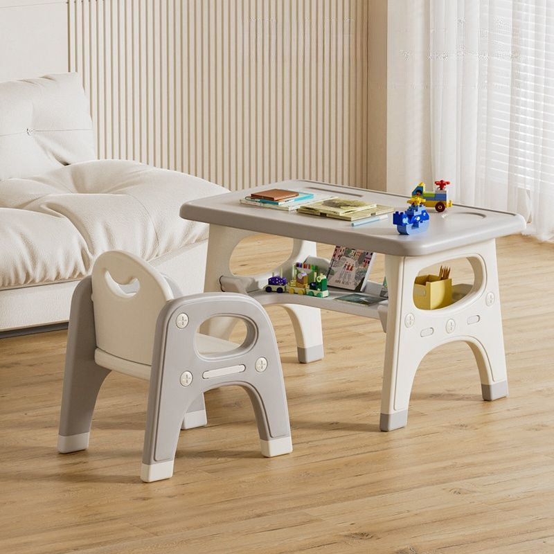 Kindertisch mit Stuhl und Ablagefach