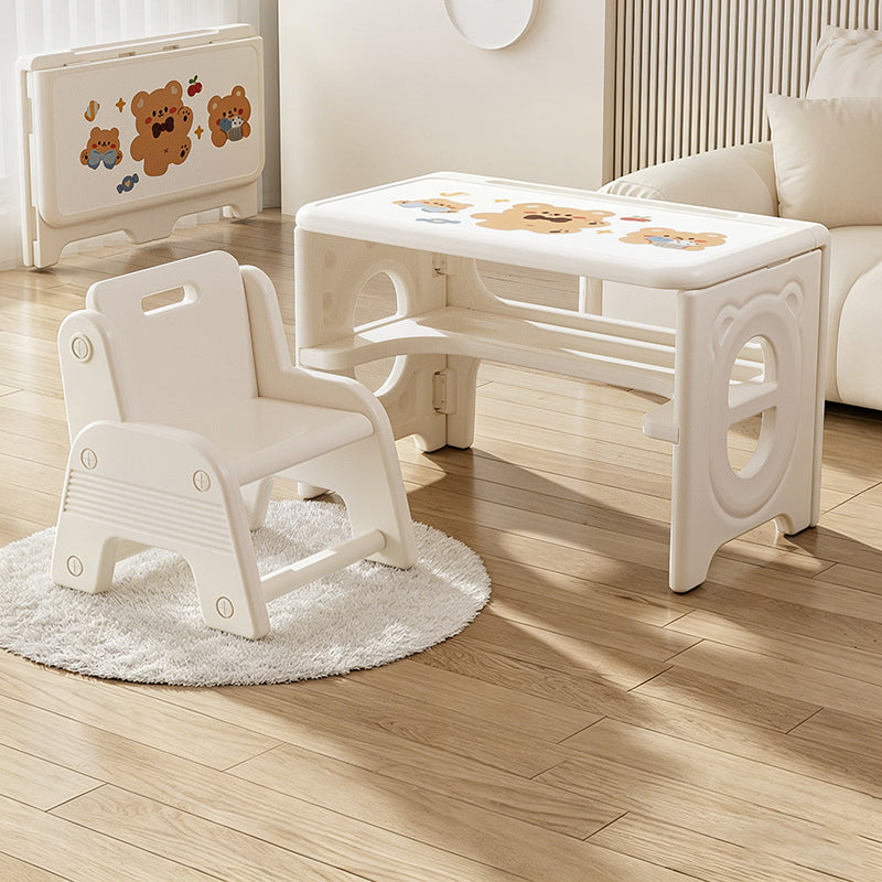 Klappbarer Kindertisch mit 2 Ebenen