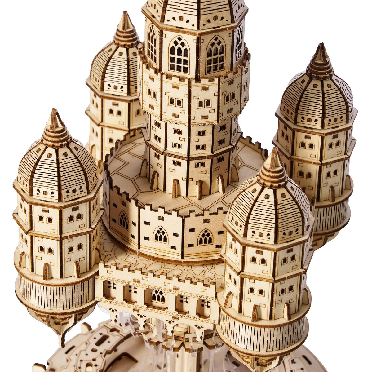 rokrgeek Celestia Castle Music box 3d wooden puzzle Rokr Geek