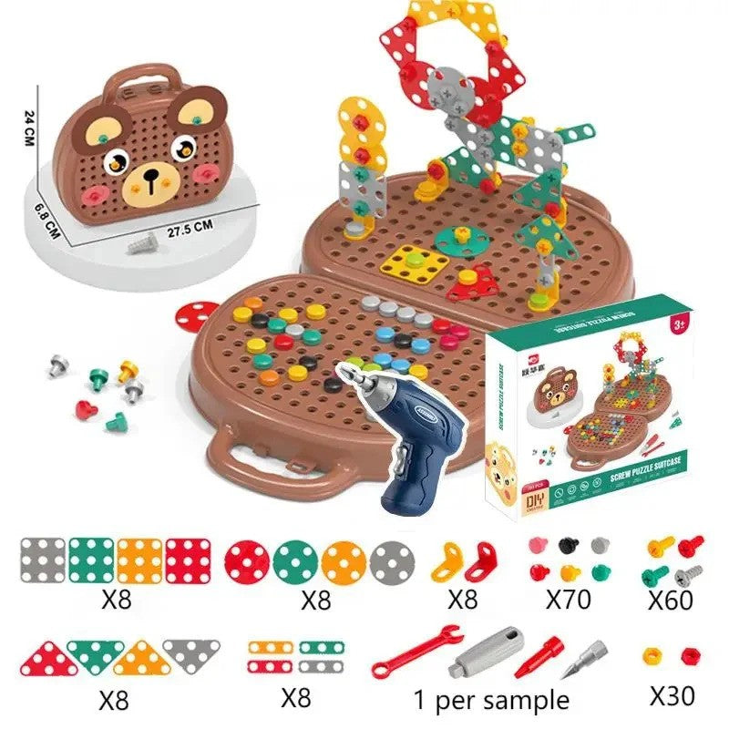 Montessori Werkzeugset für Kinder | Kreatives Bauspielzeug BuildMaster Jr