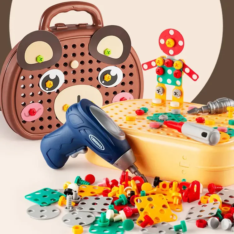 Montessori Werkzeugset für Kinder | Kreatives Bauspielzeug BuildMaster Jr