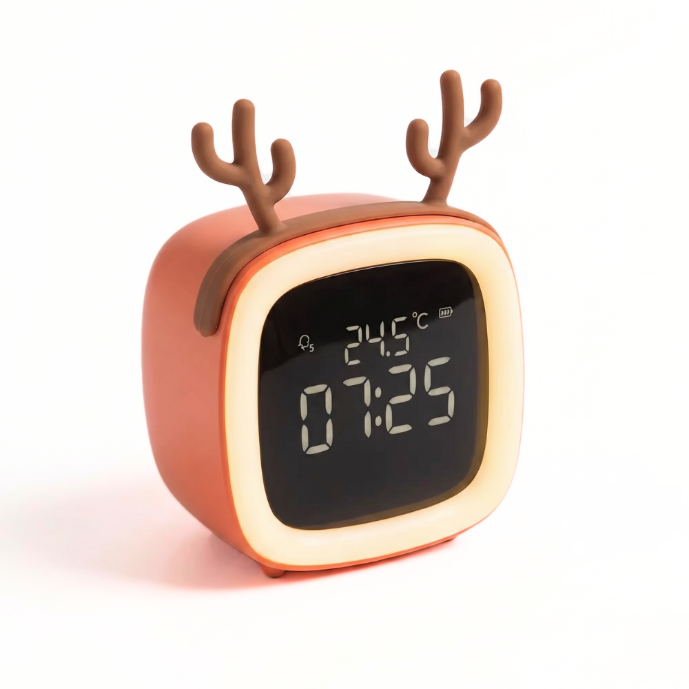 BunnyLight Kinderwecker mit Nachtlicht | Hasendesign, LED | SpielTopia