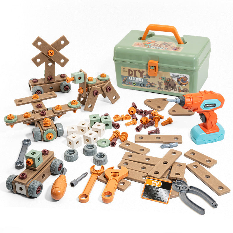Kinder-Werkzeugset mit Aufbewahrungsbox | 100+ Teile Junior Builder Pro