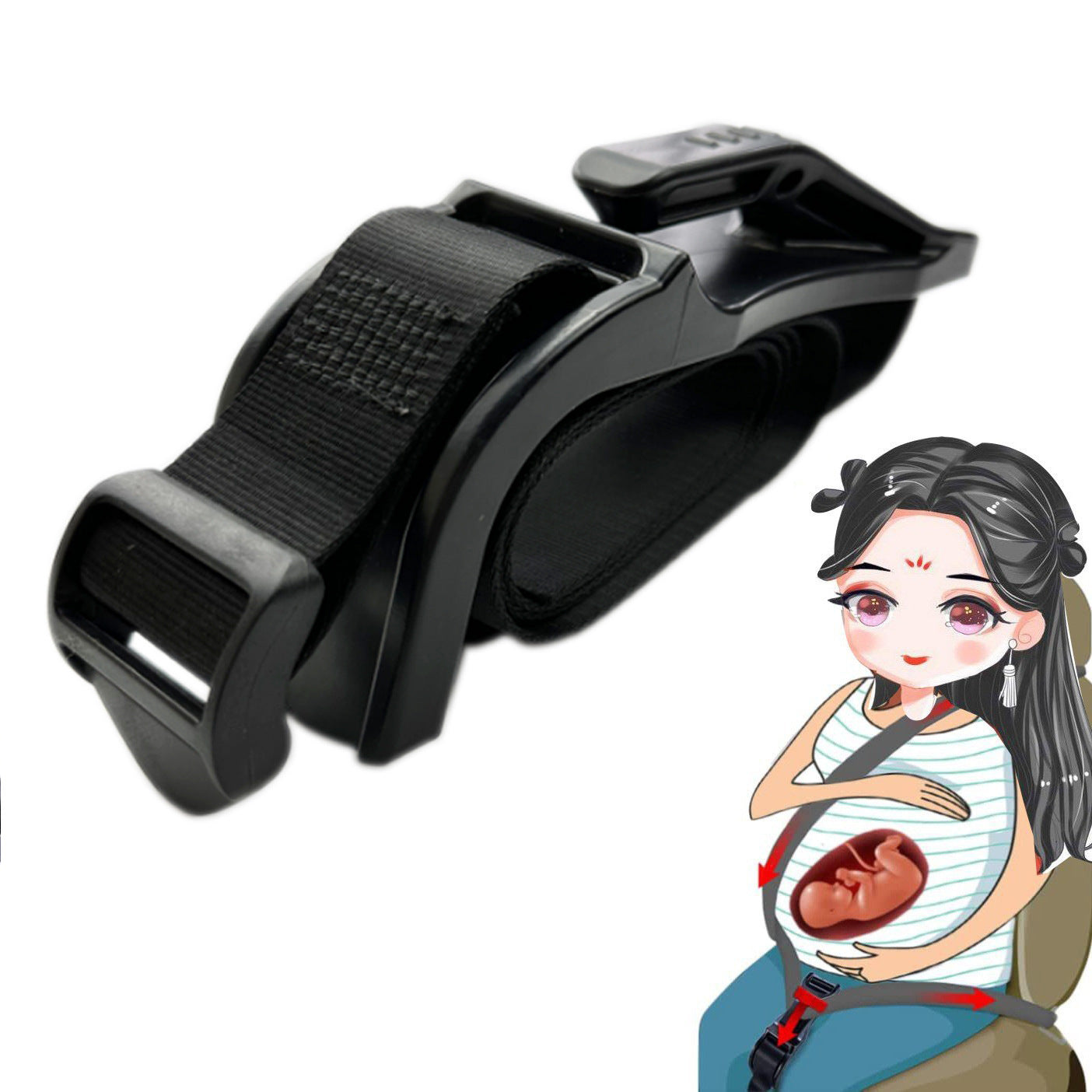 BabyGuard-Gurt | Sicher unterwegs für dich und dein ungeborenes Kind – Bequemer Schwangerschaftsgurt