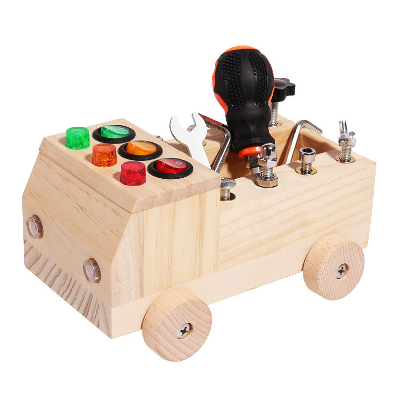 EcoToys Montessori Feuerwehrwagen | Entdecke die Kreativität - Pädagogisches Spielzeug für Kinder