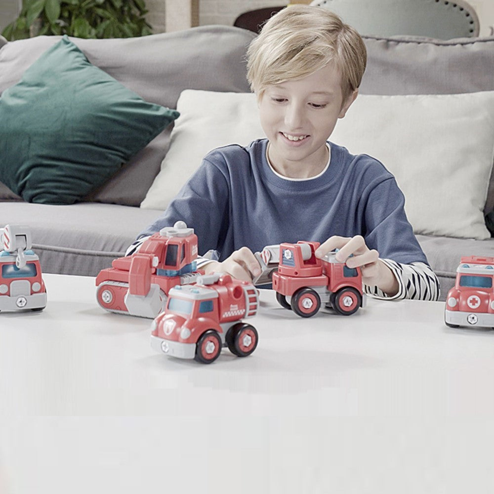 MechaBots Rettungsfahrzeuge zum Zusammenbauen für Kinder | Schult Feinmotorik & Geduld
