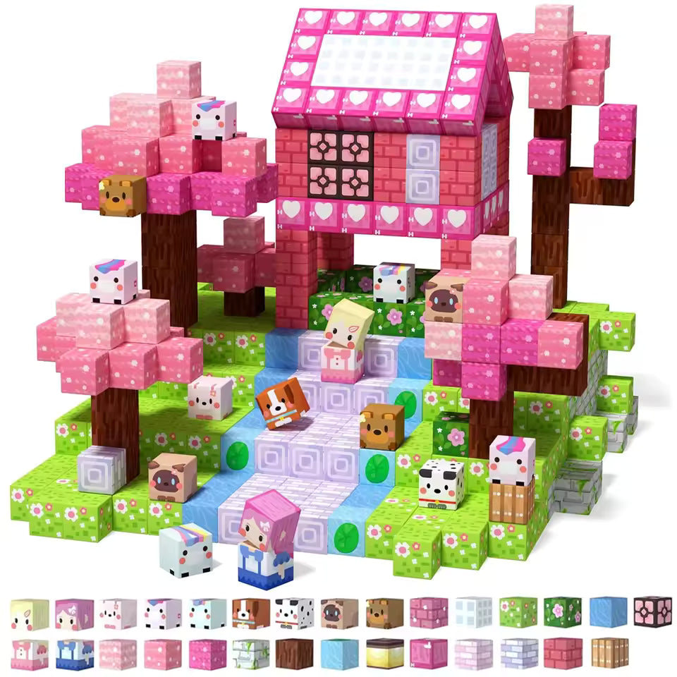 Magnetische Bausteine Set – STEM Konstruktionswürfel für Kinder | SpielTopia