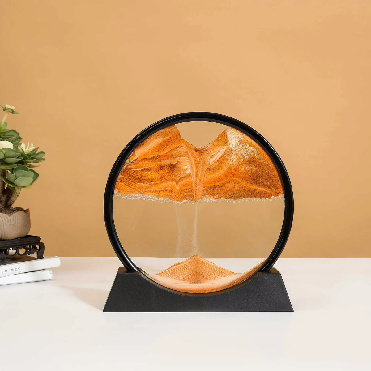 3D-Sandbild auf dem Schreibtisch
