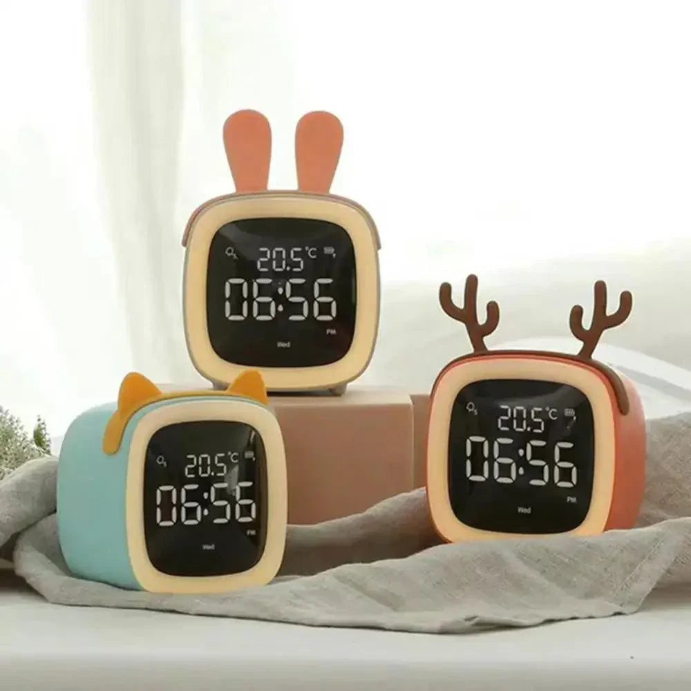 BunnyLight Kinderwecker mit Nachtlicht | Hasendesign, LED | SpielTopia