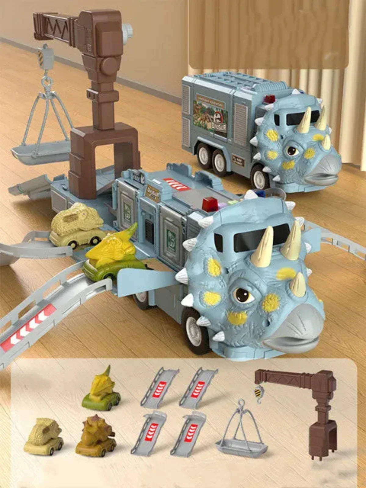 DinoRacer Dinosaurier Truck 2-in-1 für Kinder | Für kleine Dino-Fans