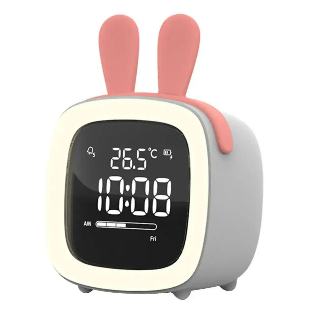 BunnyLight Kinderwecker mit Nachtlicht | Hasendesign, LED | SpielTopia