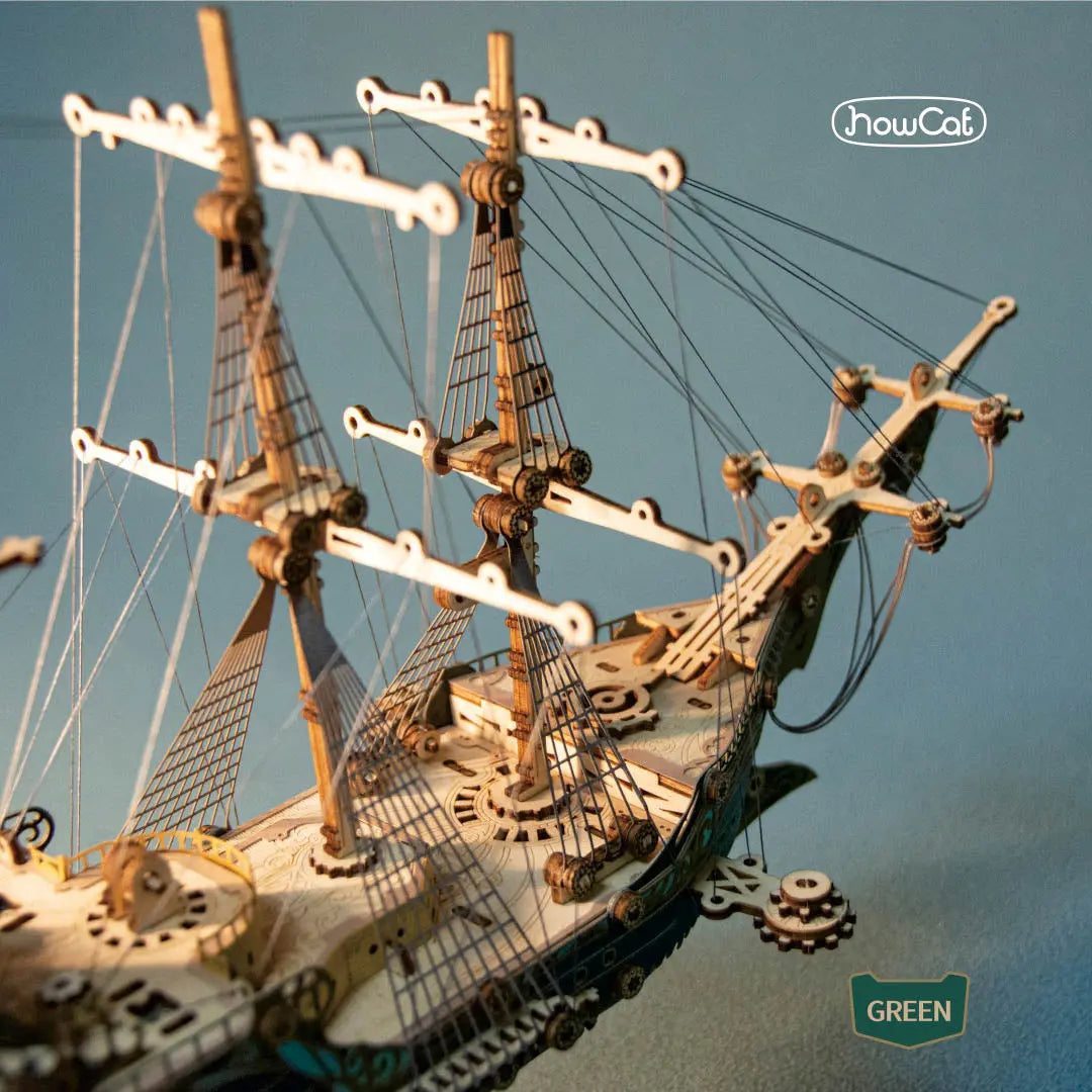 Future Pirate Ship 3D Wooden Puzzle - MISSIRON