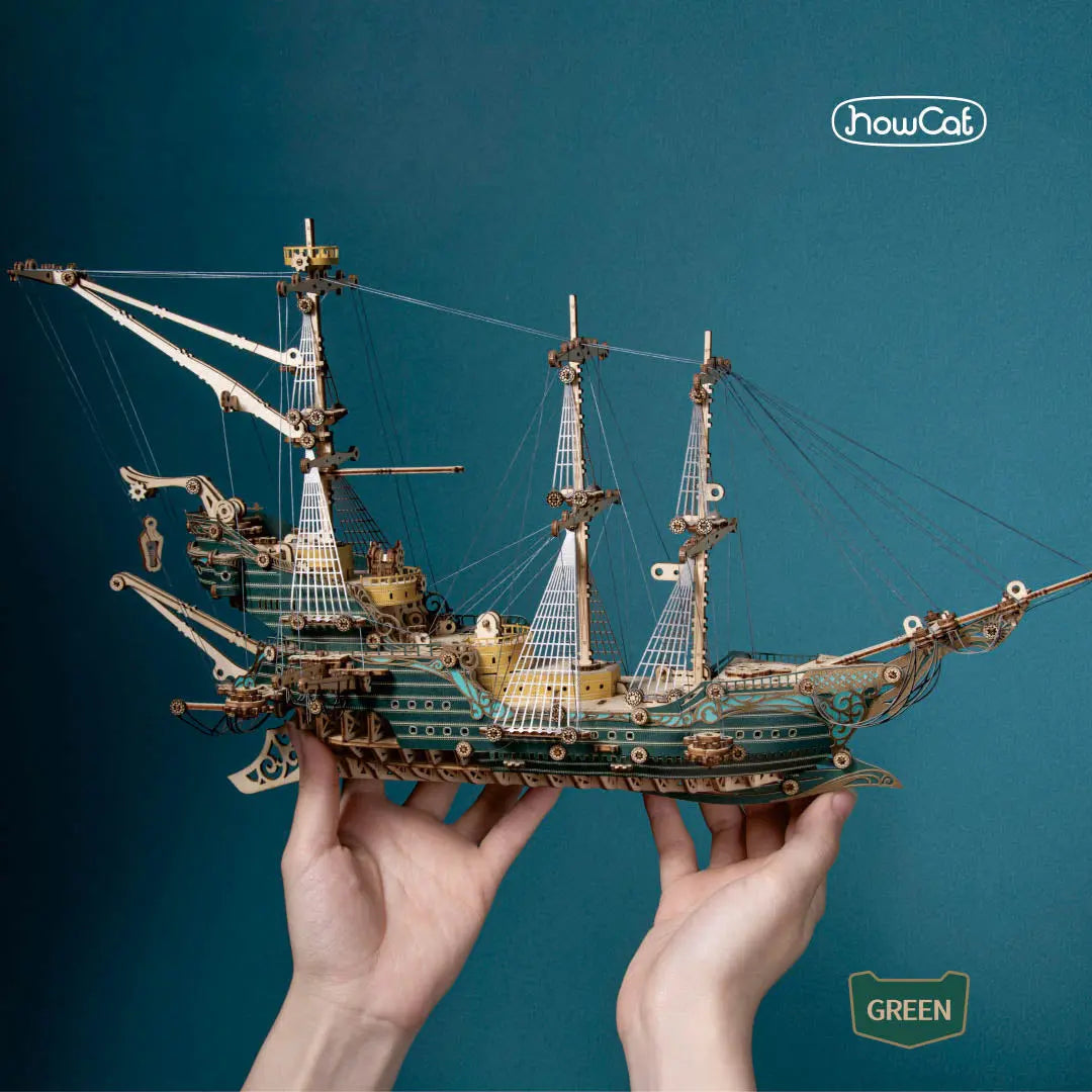 Future Pirate Ship 3D Wooden Puzzle - MISSIRON
