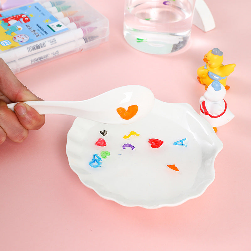 Waterpaint Magische Stifte-Set | Kunst im Wasser erschaffen - inklusive GRATIS keramischer Löffel