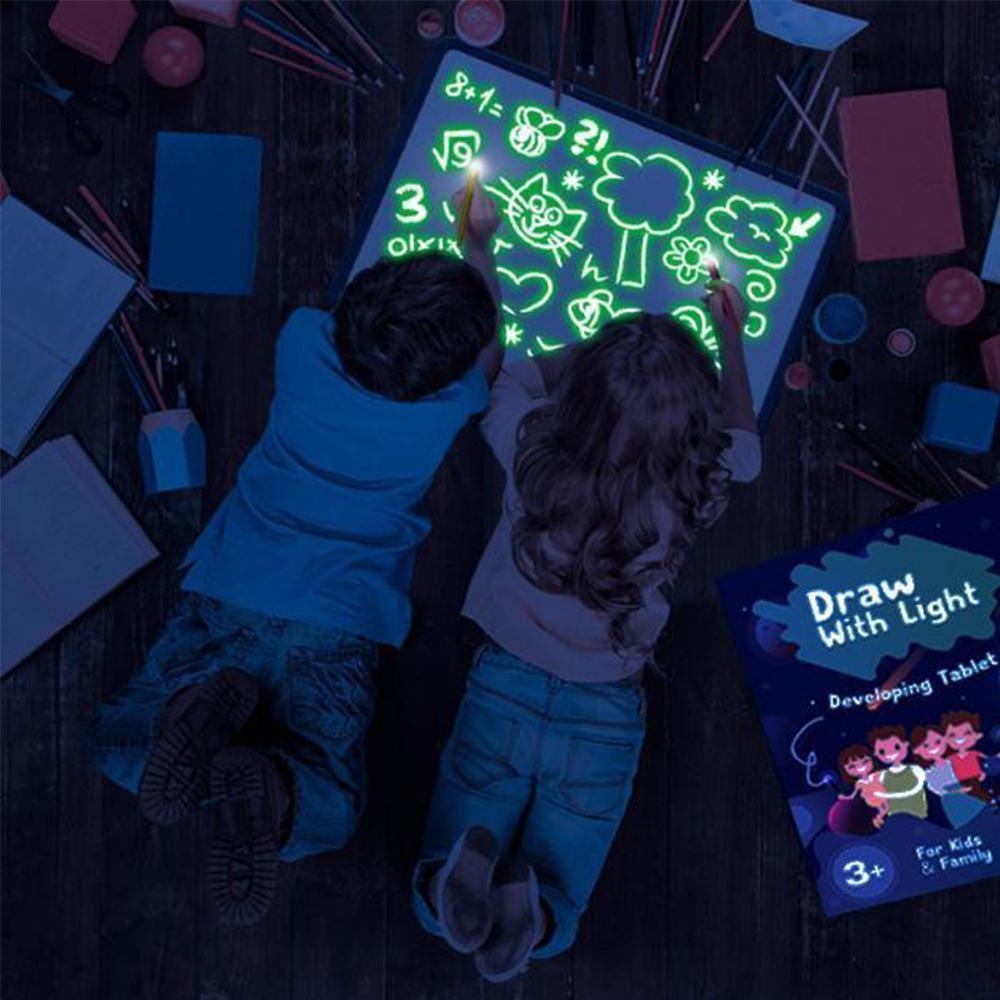 LumoTek | Magisches LED-Zeichenpad für Kinder – kreatives pädagogisches Spielzeug