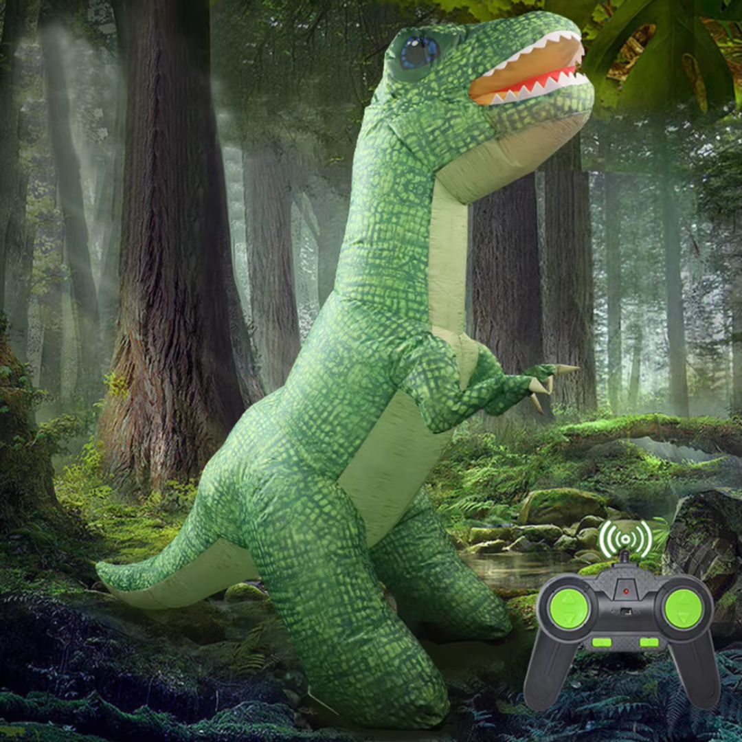 Aufblasbarer Dinosaurier mit Fernbedienung für Kinder | Großer Spielspaß für Dino-Fans