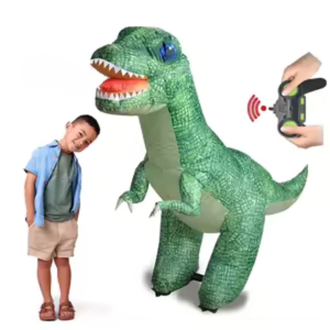 Aufblasbarer Dinosaurier mit Fernbedienung für Kinder | Großer Spielspaß für Dino-Fans