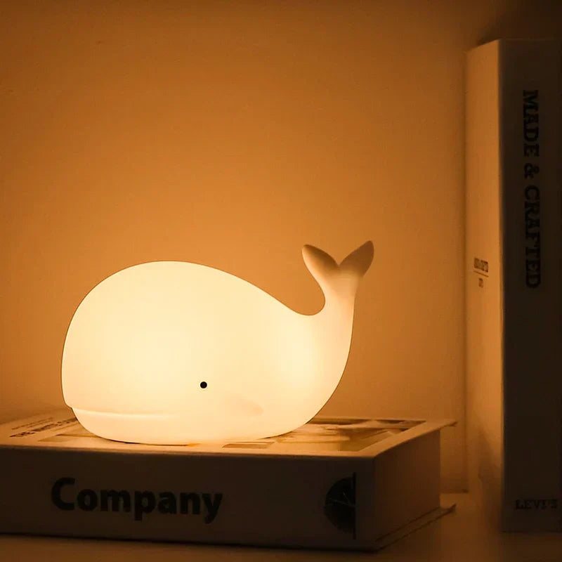 CozyWhale Wal-Nachtlicht für Kinder | Farbwechsel, USB | SpielTopia