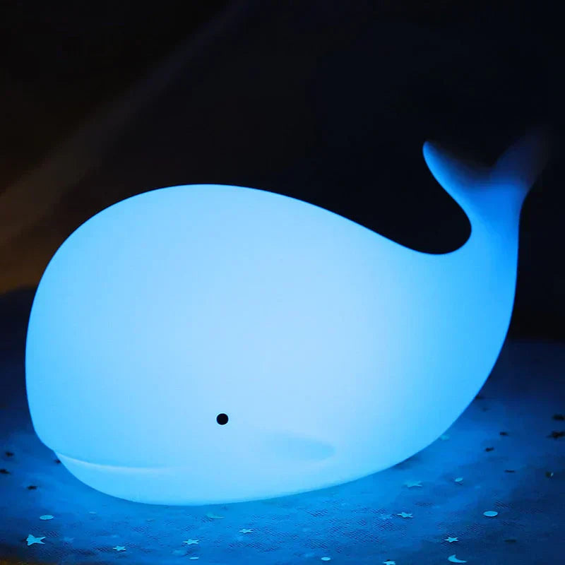 CozyWhale Wal-Nachtlicht für Kinder | Farbwechsel, USB | SpielTopia