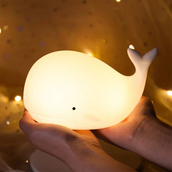 CozyWhale Wal-Nachtlicht für Kinder | Farbwechsel, USB | SpielTopia