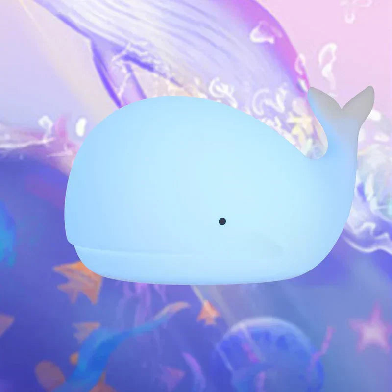 CozyWhale Wal-Nachtlicht für Kinder | Farbwechsel, USB | SpielTopia