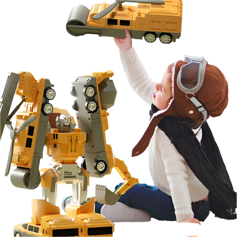 Magnetisches Bauspielzeug für Kinder | Fahrzeuge & Roboter MagnoBuilder