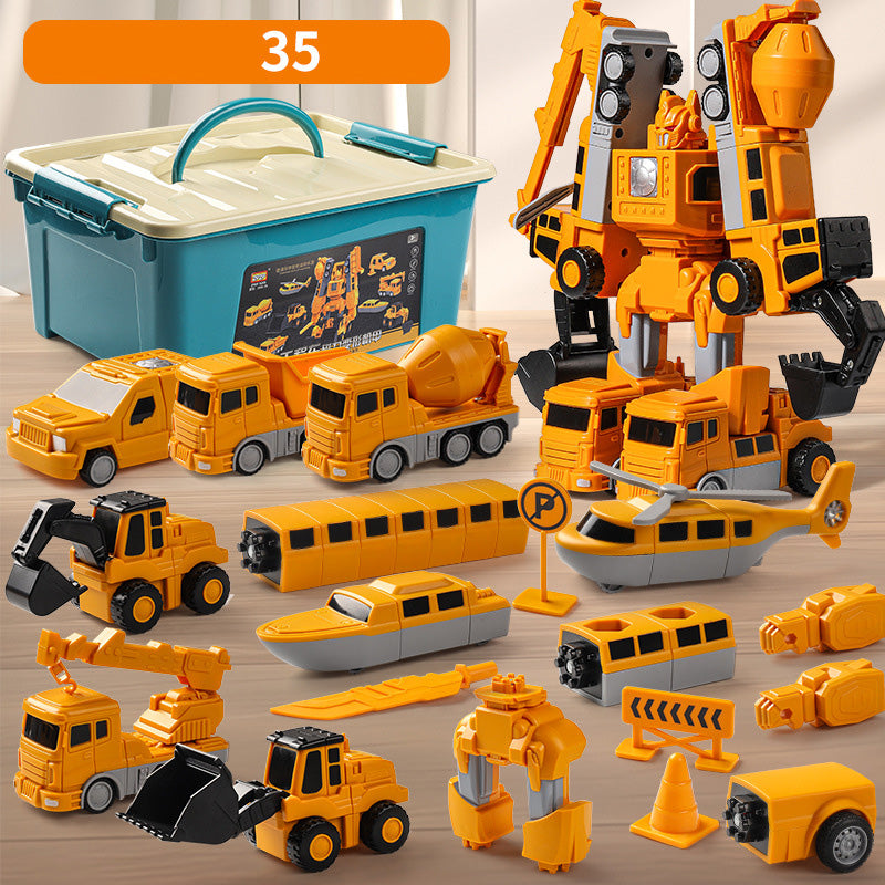 Magnetisches Bauspielzeug für Kinder | Fahrzeuge & Roboter MagnoBuilder