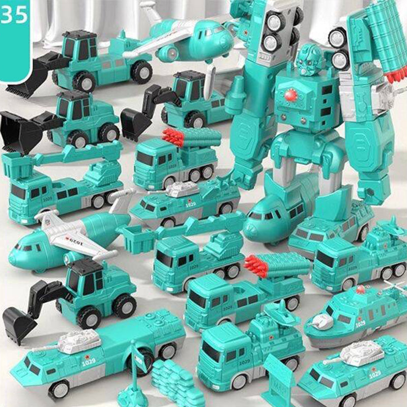 Magnetisches Bauspielzeug für Kinder | Fahrzeuge & Roboter MagnoBuilder